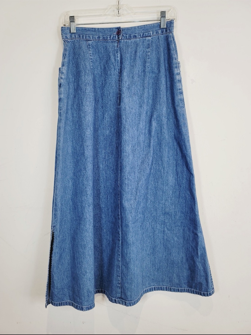 Pendleton Classic A-Line Denim Maxi Skirt, Size 6 - Picture 2 of 4